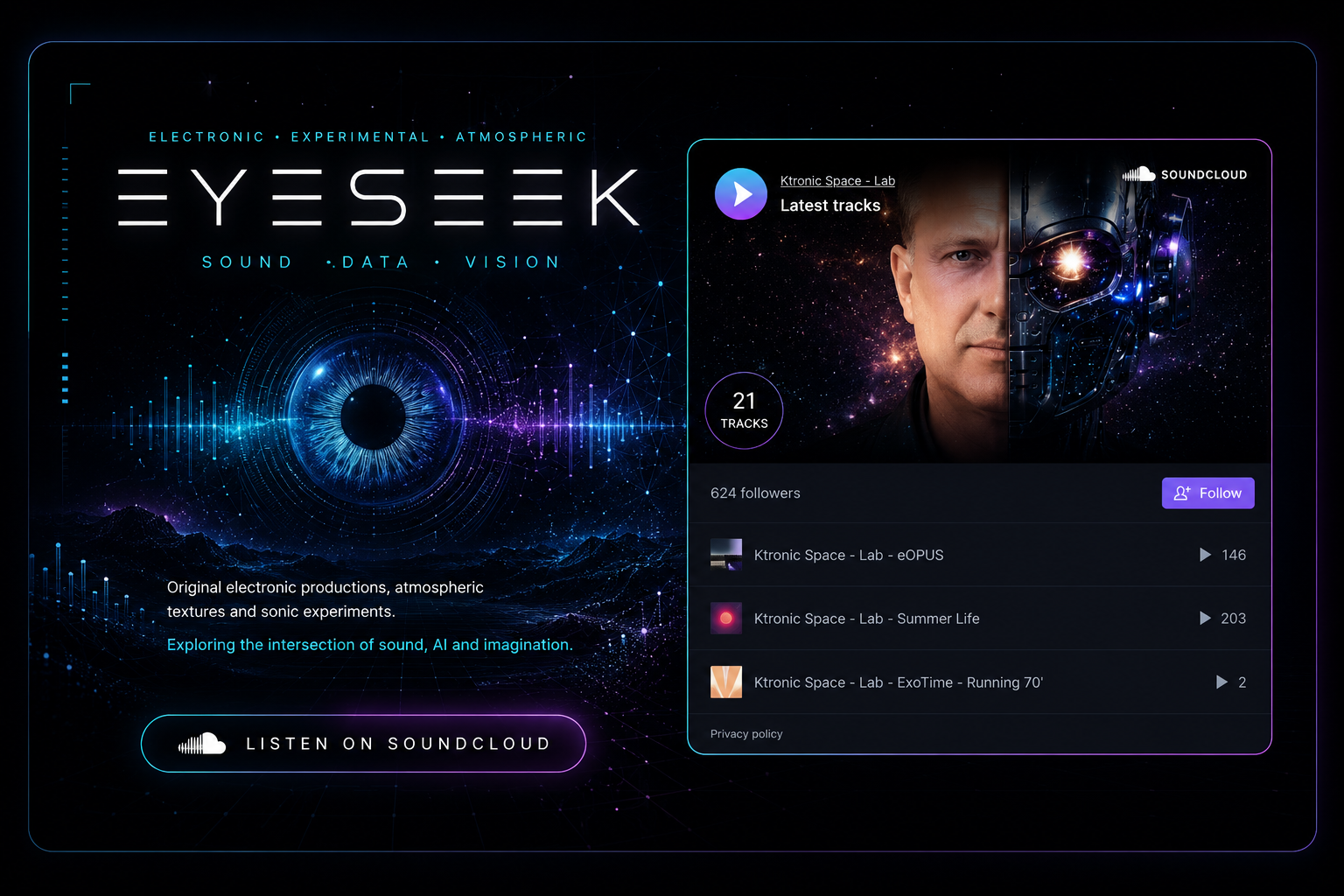 EyeSeek — Sound, Data, Vision — Listen to Ktronic Space on SoundCloud